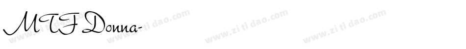 MTF Donna字体转换